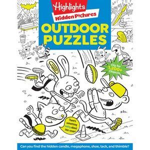 Outdoor Puzzles: Outdoor Activity Book Featuring Forests, Parks and More, Campin